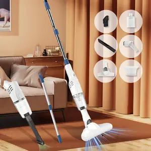 Portable Cordless Vacuum Cleaner – 6000Pa Suction, Stick & Handheld Combo, Rechargeable via USB, Lightweight for Carpet, Hard Floor, Car, Hair