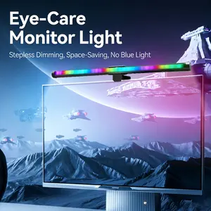 LED Monitor Light Bar  - Ultrawide Lighting, Motion Sensor, Adjustable Brightness , Eye-Care USB-C Monitor lamp, No Glare, Backlit Dual-Sided Monitor, Monitor accessoryfor Home Office Gaming Setup