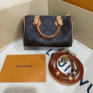Pre-owned Louis Vuitton Speedy Nano Monogram Canvas Handbag Like New 99%