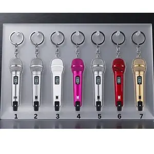Microphone Keychain – K-Pop Idol Fandom Bag Charm Accessory