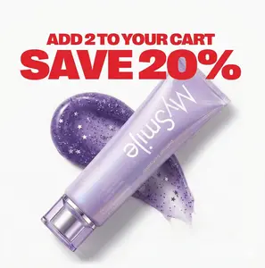 MySmile Purple Color-Correcting Brightening Toothpaste – Neutralizes Yellow Tones, Instant Brightening, Teeth Whitening, Stain Removal, Fluoride-Free