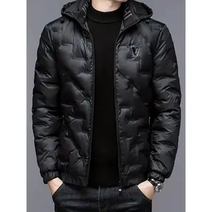 Men's Jacket with Hooded Windbreaker