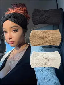 Solid Color Wide Band Hair Band, Headbands Women, Fashionable Hair Accessories for Women & Girls, Minimalist Headwear Suitable for Thick Hair