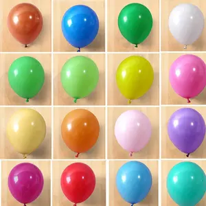 100Pcs A set of colorful birthday balloons, red, yellow, and blue latex balloons, wedding and birthday party decorations