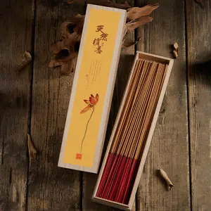Buddha Incense Sticks for Guanyin Worship Agarwood & Sandalwood Bamboo Stick Incense for Household Use in Elegant Packaging aromatherapy fragrance