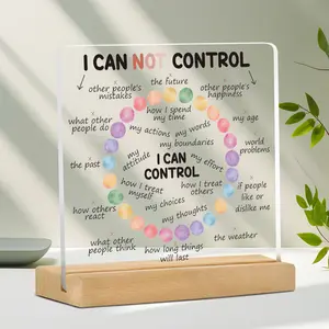 Mental Health Acrylic Sign, Therapy Office Decor, I Can Control My Classroom, School Counselor Gift, Home Office Decoration, Acrylic desktop decoration