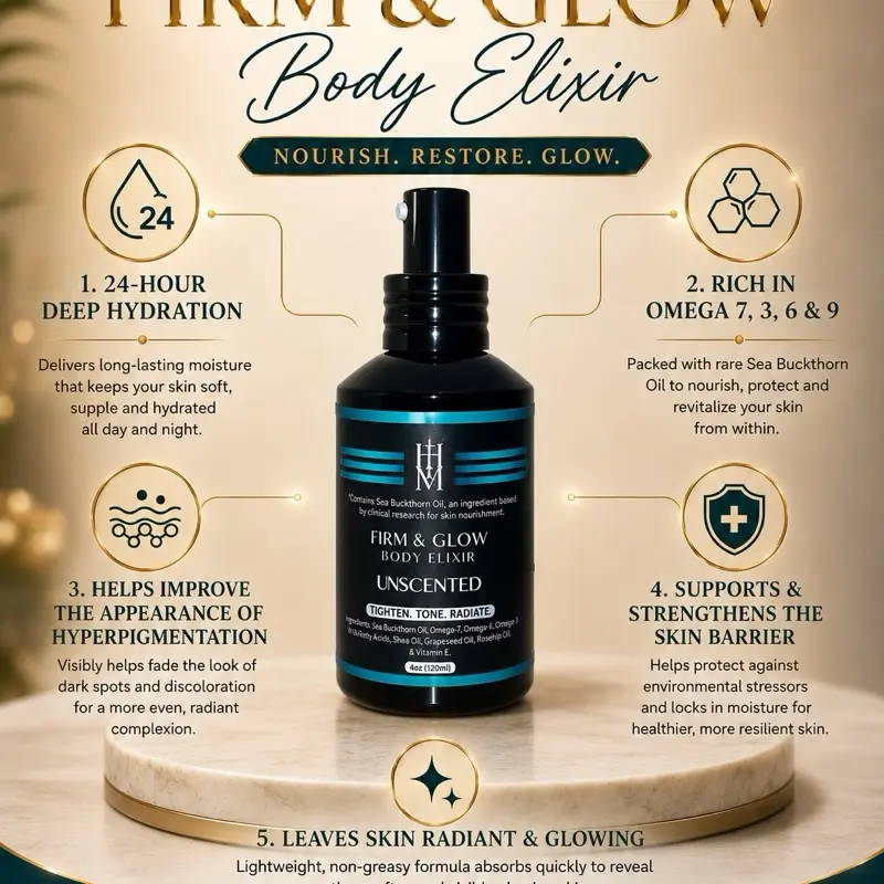 Glass bottle Luxury Collection& Glow Body Elixir