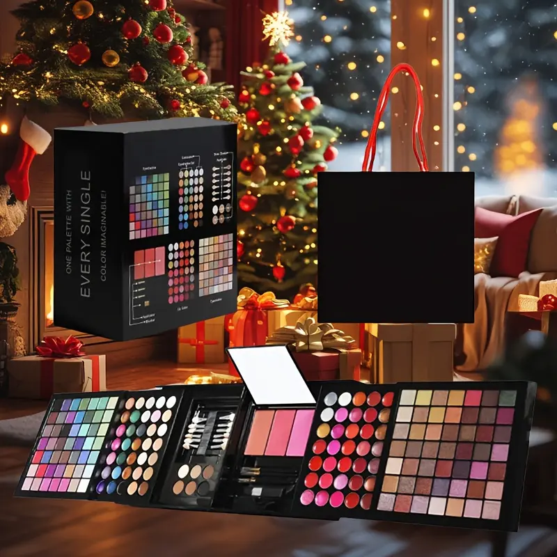 177 Colors Professional Makeup Set | Includes Eyeshadow Palette, Blush, Lip Gloss, Concealer, All-in-One Kit for Women with Mirror and Applicators | Ideal for Christmas, Birthday, New Year, Valentine's, Mother'S Day Gifts