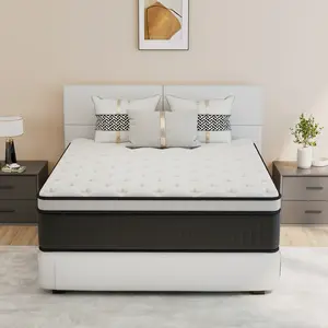 12/14 Inch Twin Full Queen King Hybrid Mattress Memory Foam & Innerspring Medium Firm Lumbar Support Ergonomic Design For Home Bedroom Hotel Modern Furniture, Mother's Day Gifts
