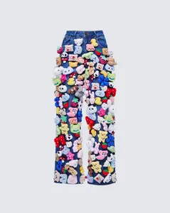 Levelle Blue Denim Stuffed Animal Jean