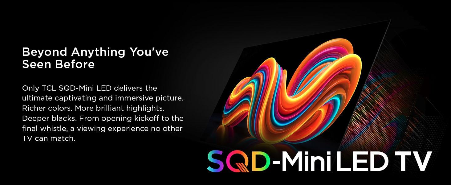 TCL QM7L Series | SQD-Mini-LED QLED Smart TV | 2026 Model | 144Hz | Ultimate Color Ultra Brightness & Contrast | Google AI Bang & Olufsen | Voice Gaming Streaming Television tiktokshopbacktoschool