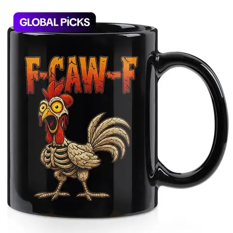 Funny Chicken Mug, 11oz Ceramic Coffee Cup, Novelty Gift for Men & Women, Perfect for Office & Home, Creative Mugs
