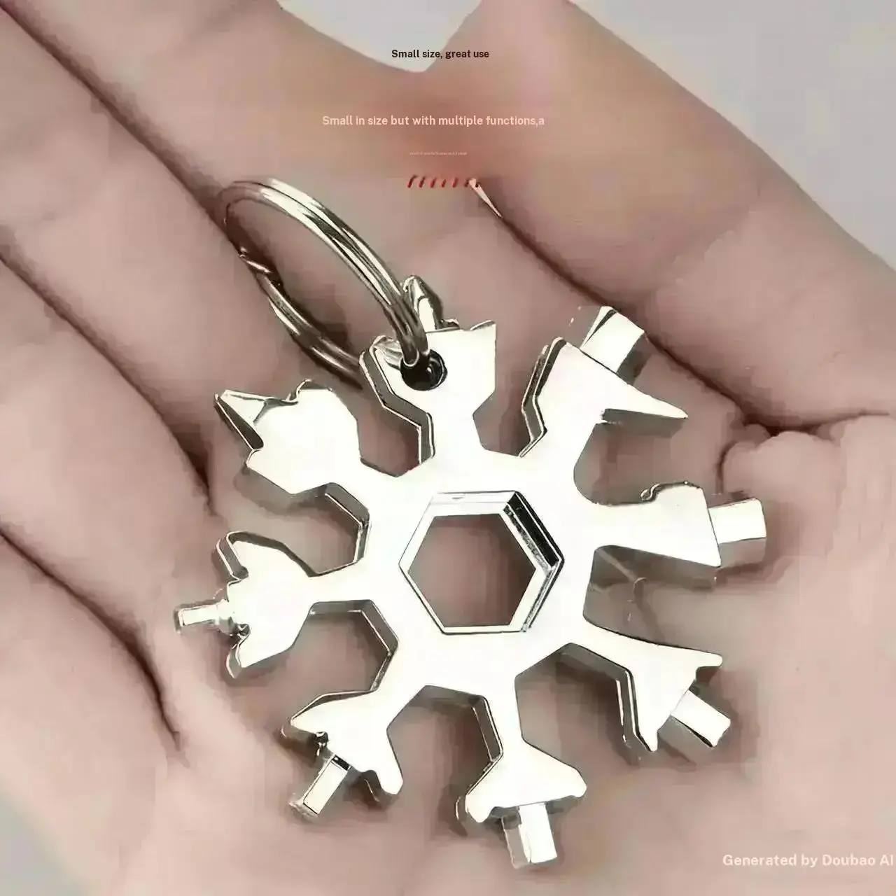Multifunctional Snowflake Wrench Portable Hex Key Tool High Carbon Steel Keychain, Durable Multi-Use Screwdriver, Multipurpose Tool, Essential Hand Tool, Versatile Tools