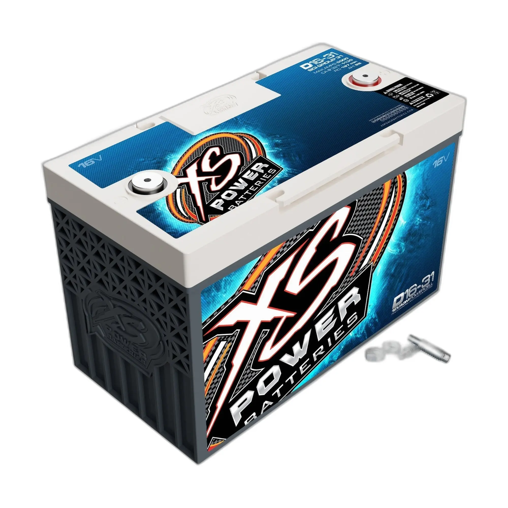 XS Power D16-31 Group 31 16V AGM Car Audio Battery