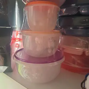 Mixing bowls Tupperware set of 3 variety sizes mix whip n more kitchen