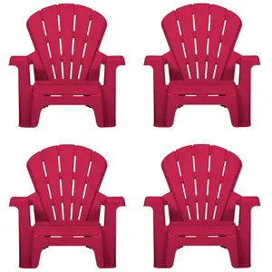 Little Tikes Garden Chairs - Red 4 Pack