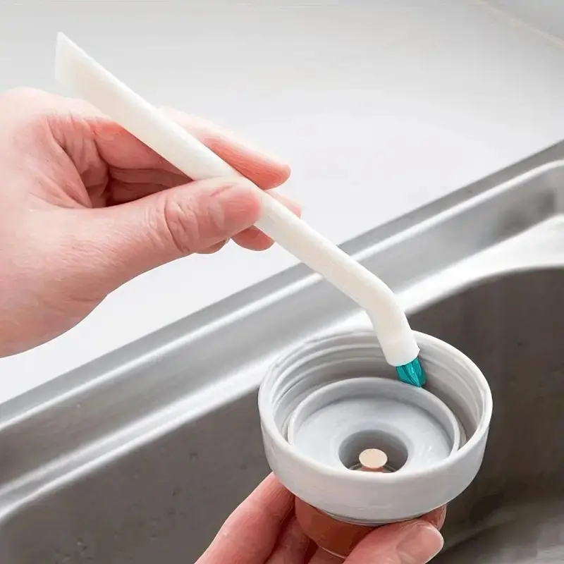 2pcs Manual Multi-Purpose Kitchen Cleaning Brush Set - Spiral Brushes for Bottles, Milk Cups, Ideal for Home Use, No Electricity Required