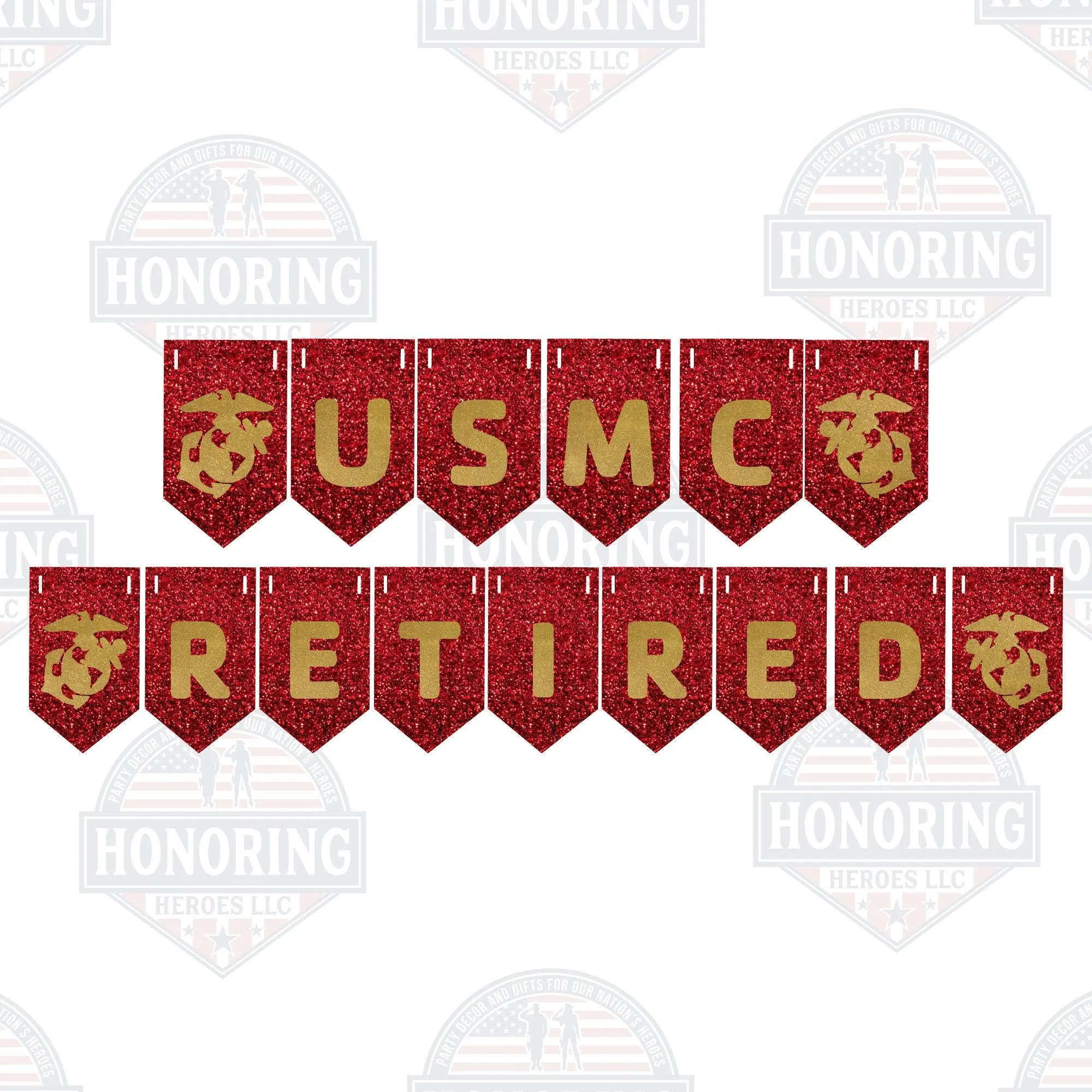 USMC Retired Banner NO SHED!