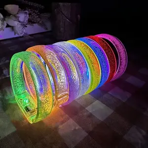 8/16 Piece LED Flashing Bracelets Set, Perfect for Concerts Clubs Parties Raves Birthdays, Cool Party Accessories, Random Colors, Party Favor, Party Gift