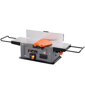 Father's Day Gift VEVOR Spiral Benchtop Jointer, 8-Inch, 2HP 10000 RPM Bench Top Wood Jointer, 18-Blade Spiral Cutterhead with Extendable Arm up to 6.5'' and 8x42.3'' Worktable 0-1/8'' Adjustable Depth, for Woodworking