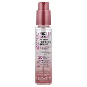 Giovanni 2chic, Frizz Be Gone™ Anti-Frizz Polishing Serum, Shea Butter + Sweet Almond Oil, 2.75 fl oz (81 ml)