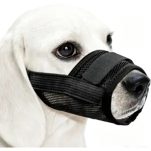 Breathable Dog Muzzle Allow Drinking Water Anti Bite Anti Chew Adjustable Mesh Pet Mouth Cover For All Dog Breeds