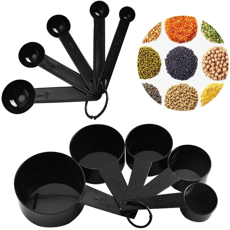 10-Piece Measuring Cups and Spoons Set DIY Cake Baking Milk Powder Scoop Kitchen Tools, Kitchen Gadgets, Multifunctional Spoons for Cooking, Precision Measurement Utensils, Food Measuring Tool, Kitchenware