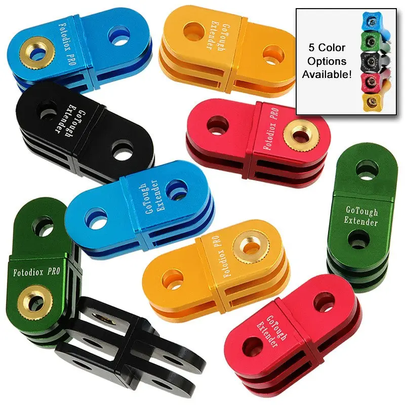 Fotodiox Pro GoTough Extender - Durable Aluminium Metal Straight Pivot Arm Extension, 5 Color Options - Photography Camera Accessories for GoPro HERO Camera Mounts