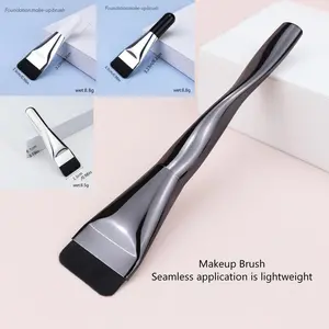 Professional Makeup Brush Set, 2 Counts/set Flat Head Foundation Brush, Lightweight Makeup Tool for Women & Girls, Makeup Accessories, Makeup Blending Brush, Soft Cosmetic Brushes, Face Makeup Brushes