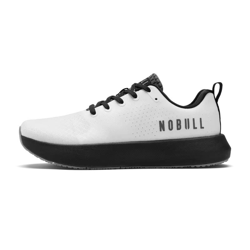 NOBULL Women's Drive 2 Ripstop in Classic White Jet Black