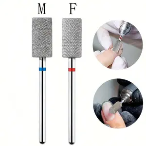 Nail Drill Bit, Shank Flat Top Barrel Shape Electric Nail File For Cuticle Cleaner, Nail Care, Gels Nail Art, Manicure, Pedicure Salon Tool