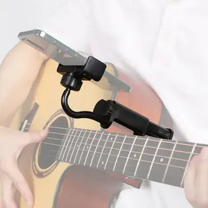 Adjustable Guitar Phone Stand Clip Holder, Cell Phone Mount, Compatible with All Smartphones, Digital Sheet Music Support, Ukulele Accessory, Easy Use, Smartphone Accessories