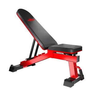 RELIFE Adjustable Weight Bench Workout, 80-Degree Decline Sit-Up Bench for a Full-body Workout, Squat Rack Fitness  Exercise Equipment for Home Gym, Summervibes