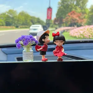 Cartoon Couple Design Car Decoration, Creative Car Interior Decoration, Automotive Ornaments, Fashion Car Accessories for Women & Men, Car Stuff, Car Decor for Girls, Teenage Girl Gifts trinket