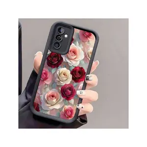 1pc Creative & Fashionable Rose Anti-Drop Phone Case, Thick Anti-Slip Protective Cover With Samsung Galaxy Series A54/A53/A52(A52S Compatible)/A34(5G)A32(5G)/A14(5G)/A13 5G/A04S/S21/S21U/S22/S22U/S23/S23+/S23U And S24 Series A15/A35(5G)/A55(5G)/A25(5G)