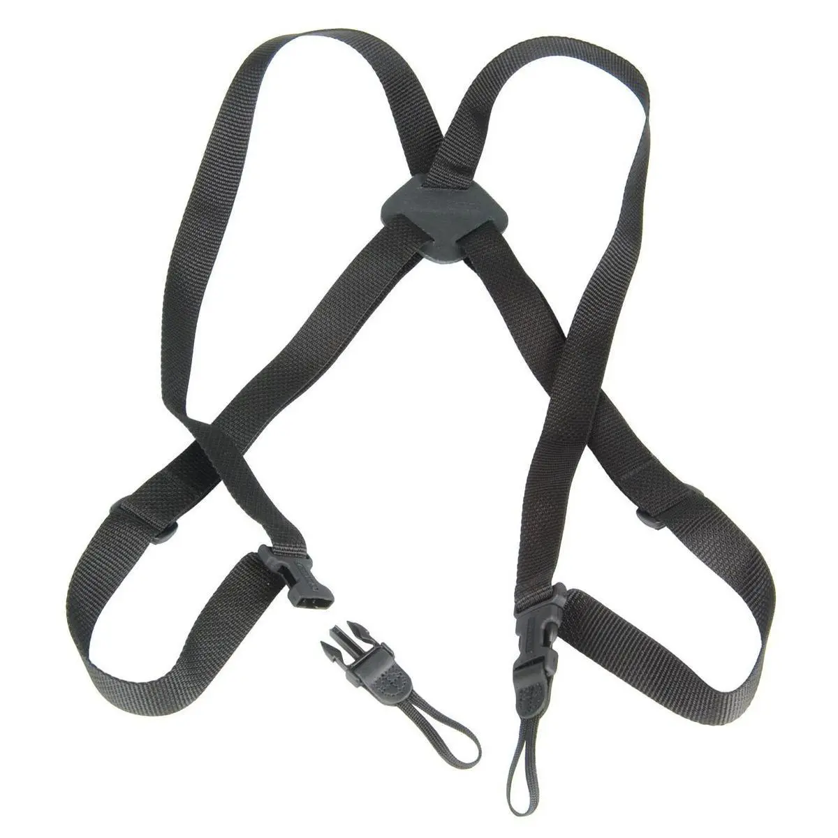 Op/Tech Bino/Cam Harness Strap - Non-Elastic, Adjustable Version for Cameras & Binoculars, Black