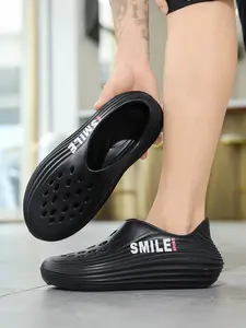 1 Pair Multi-color Trendy Clogs - Comfortable Upper + Elastic Outsole, For Summer Daily & Casual Styling, Trendy & Versatile Footwear