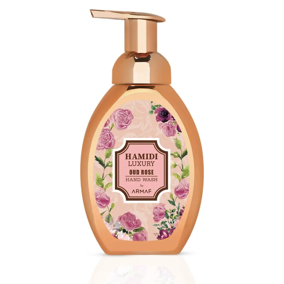 LUXURY OUD ROSE HAND WASH 350ML (11.9 OZ) By Hamidi | Enticing & Ultra Moisturizing, Rejuvenates The Skin.