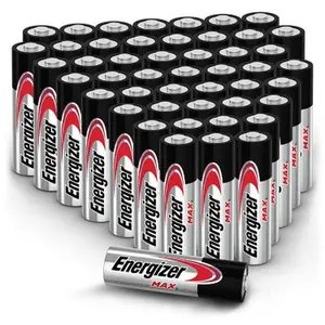 Energizer MAX AA Alkaline Batteries 48 Pack - Power Seal Technology, Up to 12 Years Shelf Life, Protects Devices Against Leaks