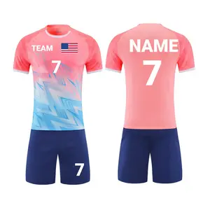 Custom Knitted Glow-in-the-Dark Soccer Jersey Set Personalized Name Number Breathable Team Uniform for Nighttime Matches & Training
