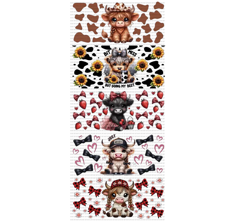 CUTE COW UV DTF BUNDLE CUTE COW UV DTF BUNDLE