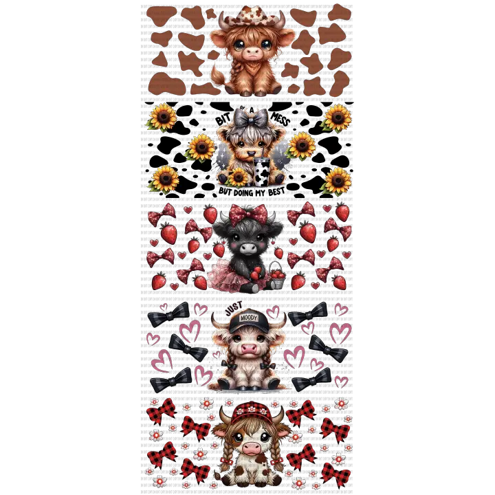 CUTE COW UV DTF BUNDLE