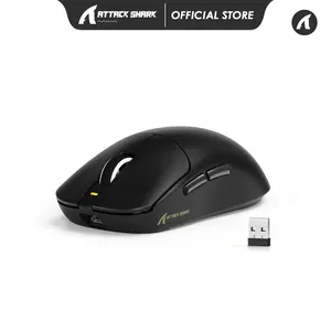 ATTACK SHARK X8SE Wireless Gaming Mouse,Adjustable 25K DPI PAW3311 Optical Sensor,Ergonomic 59g Lightweight,Triple Modes 2.4G/BT/USB-C,500mAH Battery,5 Programmable Buttons for PC/Mac