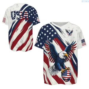 Bald Eagle USA Soccer Jersey 2026, V-Neck Quick-Drying Casual America Soccer Jersey Players, USA Soccer Jersey For Men, USA Team Soccer Fans Gift
