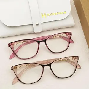 Blue Light Blocking Reading Glasses for Women‘s +1.0~+4.0 | Stylish Cat Eye Frame for Work & Screen Use| Lightweight Anti Blue Ligh | eye strain relieft Eyewear for WomenFashion Cat Eye Design for Office & Home Purple