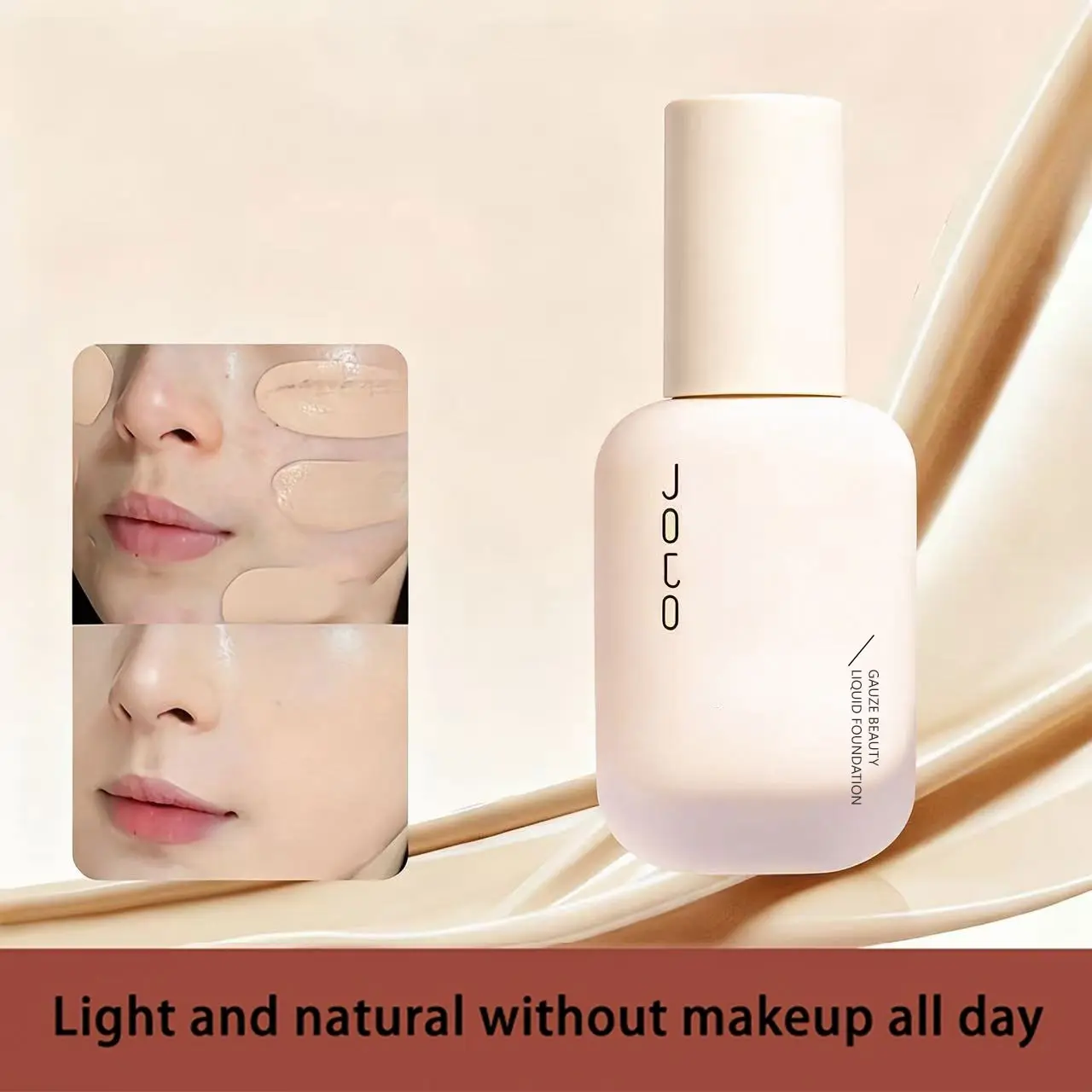 Soft-focus, long-lasting liquid foundation, Moisturizing makeup foundation, Glow Matt Finish, oil control, brightening, coverage, breathable, moisturizing, natural look, waterproof, sweat-resistant, lightweight and comfortable
