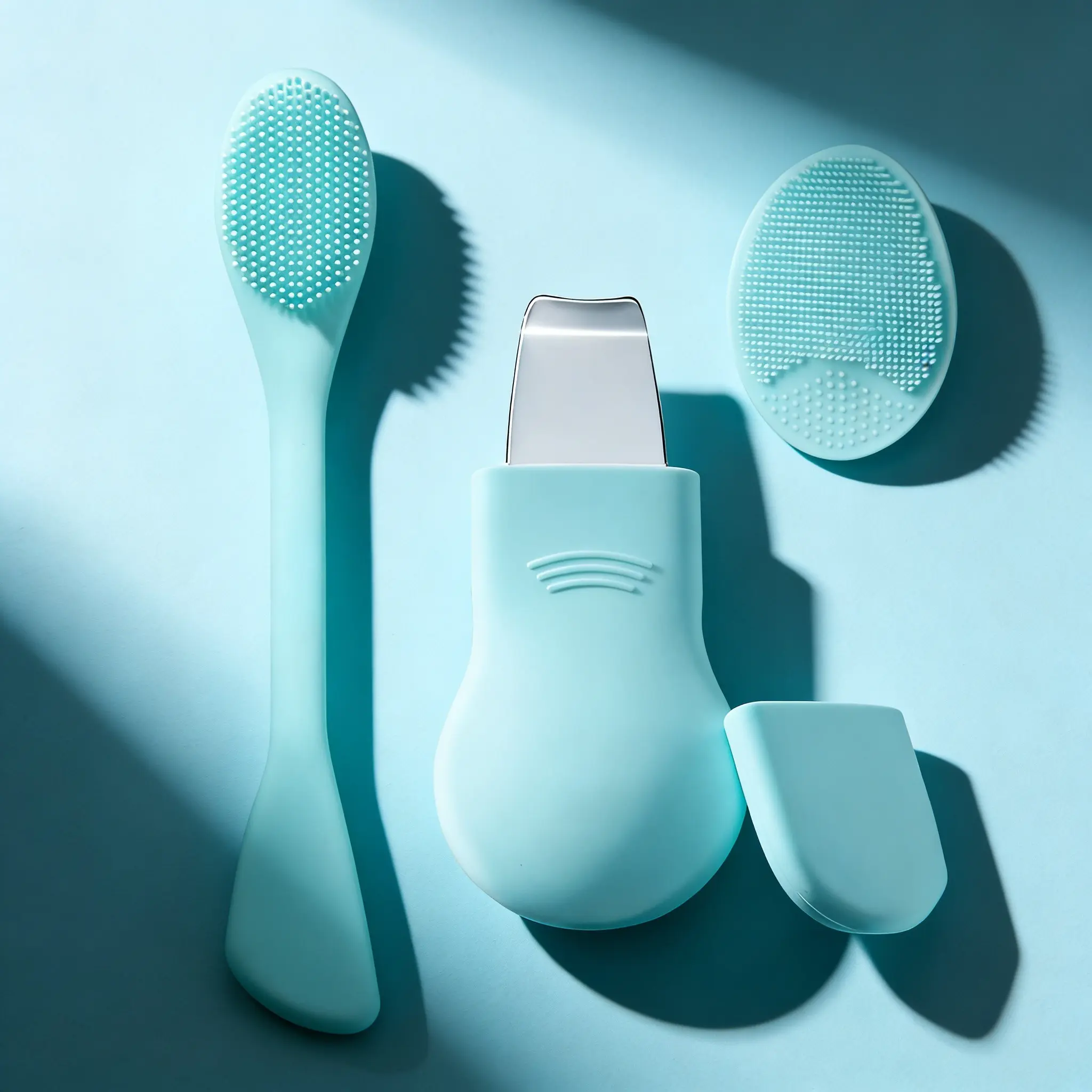 Deep Cleansing Skin Spatula, Face Scrubber, Ultrasonic Blackhead Remover, Cleanses 99.5% Dirt, Oil & Dead Skin, for All Skin Types, Daily Skincare Tool