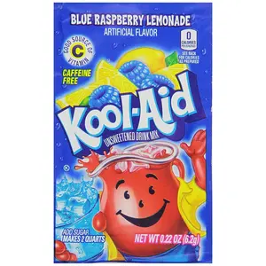 10x Kool-Aid Blue Raspberry Lemonade Drink Mix Pack - Refreshing Hydration Powder 0.13oz