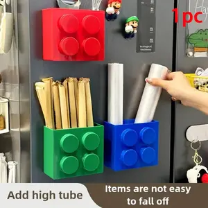 Magnetic Storage Box, Kitchen Living Room Practical Magnetic Shelf, Cute Fun Storage Box, Universal Rectangle Shape, Suitable for Refrigerator/washing Machine, Kitchen Organizers, Kitchen Storage Organiser
