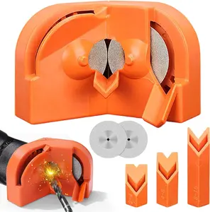Portable Drill Bit Grinding Tool, 1 Set Multifunctional Drill Bit Grinding Tool, Drill Bit Grinding Tool for Home & Office， Drill Bit Sharpener for All Bits(5/64''- 5/8''), Portable Drill Grinder Grinding Tool, Powered by Electric Drills